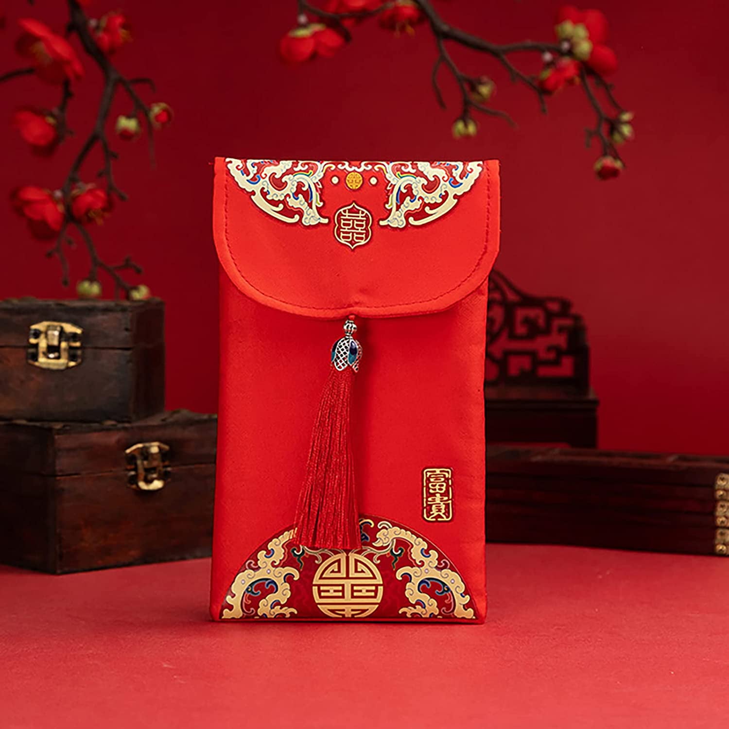 Chinese Red Envelopes New Year Lucky Money Envelope, Lovely Red