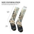 thumbnail image 2 of Lsque Forest Meditating White Tiger Pattern Sport Compression Socks for Men & Women 15-20 mmHg Knee High Nurse Pregnant Running Medical and Travel Athletic, 2 of 6
