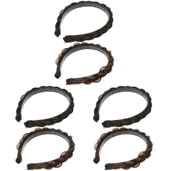 Set of 3 Herringbone Headband Wig Hair Bandanas for Women Girl Miss