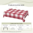 thumbnail image 6 of Rectangle Table Cloth, Red Buffalo Plaid Resistant Washable Tablecloth Decorative Table Cover for Dining, Indoor and Outdoor, 6 of 6