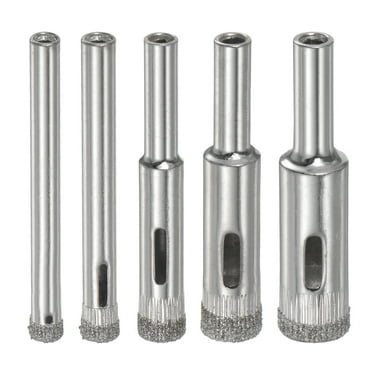 5 Packs 5mm 6mm 8mm 10mm 12mm Diamond Drill Bit Hollow Drill Hole Saw Set for Glass