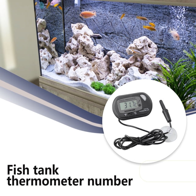 1PCS Mini Digital LCD Car Tank Meter Fish Fridge Incubator Fish Tank Meter Gauge Thermometer