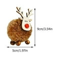 thumbnail image 2 of PTOOTP 8-Piece Christmas Elk Hanging Ornaments Assorted Colors for Holiday Home Decoration, 2 of 8