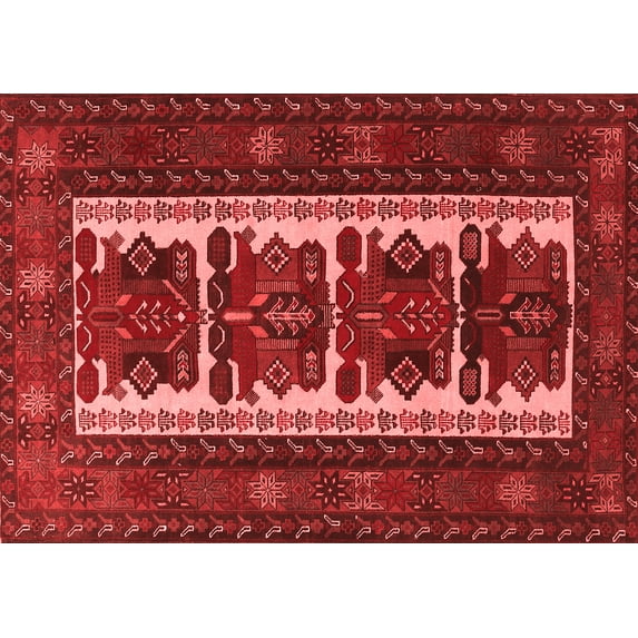 Ahgly Company Indoor Rectangle Persian Red Traditional Area Rugs, 8' x 12'
