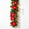 thumbnail image 4 of Qwtwty 9 ft Christmas Garlands for Decoration, Fake Vines Real Touch Winter Xmas Pine Garland for Stairs, Railing, Fireplace, Door Decorations, 4 of 9