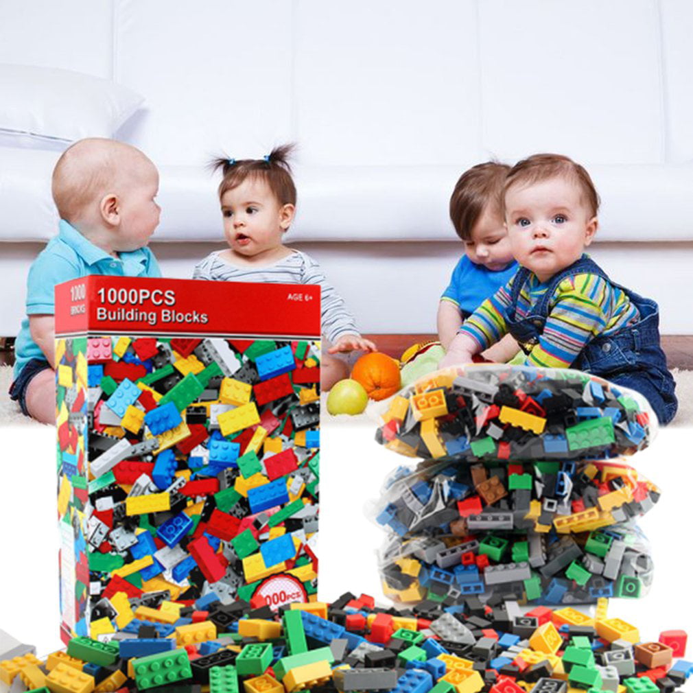 1000pcs Building Blocks Kids Classic Creative Diy Coloured Bricks Creative Toy 