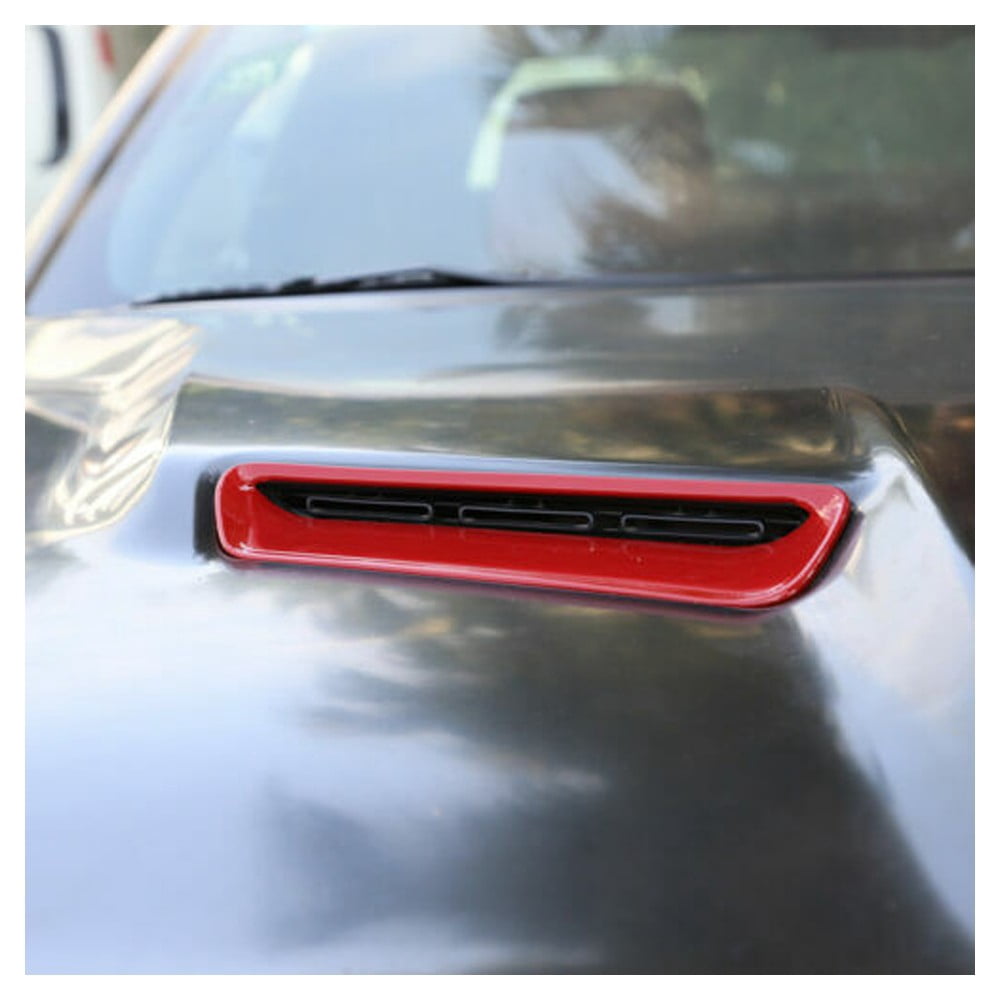 Nee Haoww Hood Air Conditioner Outlet Vent Decorative Trim 15+ Red M 2 Pieces/Set for Dodge Challenger 2015-2019