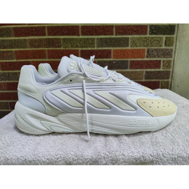 Men's sz 13 Ad-id-as Originals (Ozelia) *Triple White* Running Shoes - NICE