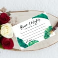 thumbnail image 4 of Koyal Wholesale Tropical Banana Leaf Wedding Advice & Well Wishes Guest Book Cards for Bride and Groom, 56 Pack, 4 of 5