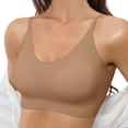 thumbnail image 3 of MEICHEN Jelly Bras for Women Plus Size Wireless Bra Deep V Full Supportive Older Back Coverage Bralette Summer Clothes Fall Fashion Essentials, 3 of 8