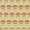 thumbnail image 2 of Ambesonne Art Nouveau Fabric by the Yard Upholstery, Modern Mushroom, 5 Yards, Orange Mustard Yellow, 2 of 5