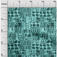 thumbnail image 2 of oneOone Polyester Spandex Turquoise Green Fabric Aaian Batik Fabric For Sewing Printed Craft Fabric By The Yard 56 Inch Wide, 2 of 4