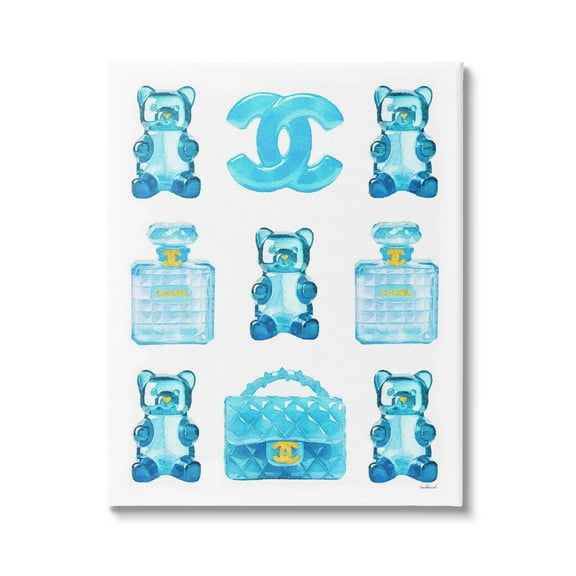 Stupell Industries Glam Fashion Candy Beauty & Fashion Painting Gallery Wrapped Canvas Art Print Wall Art, 16 x 20