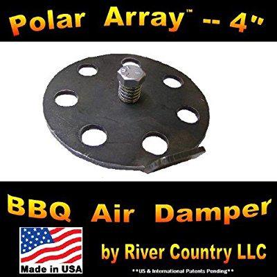 4 Polar Array BBQ Grill, Smoker or Pit Air Venting Damper Kit
