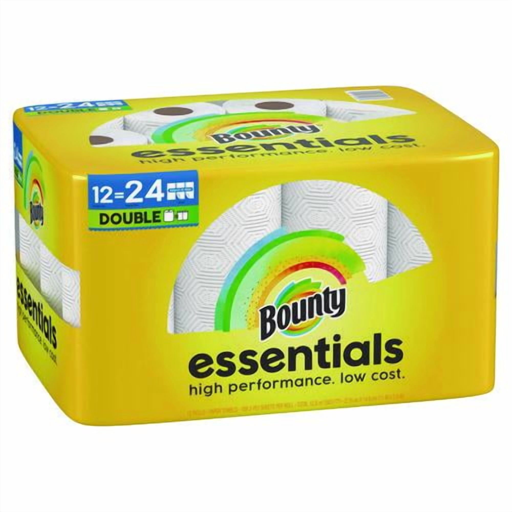 Essentials Select-A-Size Kitchen Roll Paper Towels, 2-Ply, 108 Sheets/Roll, 12 Rolls/Carton | Bundle of 2