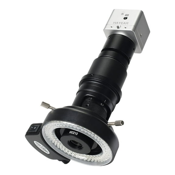 Hayear 4K UHD Microscope Camera IMX678 Type-C Industrial Electronic Digital Microscope for Phone Repair PCB Soldering,Includes 120X Parfocal Lens