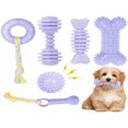 thumbnail image 1 of Dosaele 6pcs Small Dog Chew Toys Set  Cute And Durable Teething Toys For Small Dogs  Interactive Soft Toys, 1 of 7