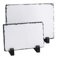 thumbnail image 3 of JAPCHET 6 Pack Sublimation Slate Blanks, 2 Size Heat Transfer Rectangular Sublimation Photo Slate with Display Holder, Personalized Rock Slate Photo Plaque for Desktop Souvenir DIY Pers, 3 of 7