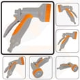 thumbnail image 4 of Plastic Garden Watering Spray Gun Multi Functional Adjustable Nozzle For Hose Not Included, 4 of 7