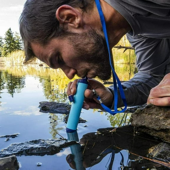 Water Filter Straw, Water Filtration System Survival for Outdoor & Camping Supplies With Ultralight, Portable Emergency Water Purifier, Suitable For Outdoors, Camping, Hiking, and Home Emergency Use
