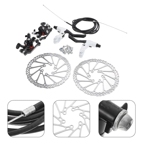 LOLIPPYY Durable Lightweight Hollowedout Disc Brakes for Bike Use Black Plastic Disc Brake Set