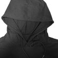 thumbnail image 5 of Yutgune Men's Athletic Pullover Hoodie, Stretch Long Sleeve Workout Hooded Sweatshirt with Drawstring and Pocket, 5 of 7