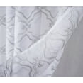 thumbnail image 7 of Olivia Gray Delano Quatrefoil Embroidered 38 x 84 in. Grommet Panel Pair in Silver/White (Set of 2), 7 of 7