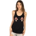 thumbnail image 3 of Shop Delfina Sequin Red Magical Mushroom Shroom Women's Summer Casual Tank Top L, 3 of 5