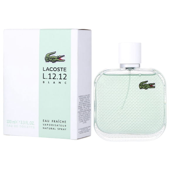 L.12.12 BLANC EAU FRAICHE * Lacoste 3.3 oz / 100 ml EDT Men Cologne Spray