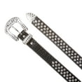 thumbnail image 3 of Kids Cowboy Cowgirl Classic Western Rhinestone Bling Studded Diamond Leather Belt, 3 of 3