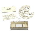 thumbnail image 3 of Wooden Moon L-ed Light Decoration Ramadan Eid Mubarak Home Decor Craft, 3 of 8