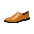 thumbnail image 2 of Leesechin Oversized Men's Shoes Leather Pea Casual Leather Shoes Driving Lazy Shoes, 2 of 4