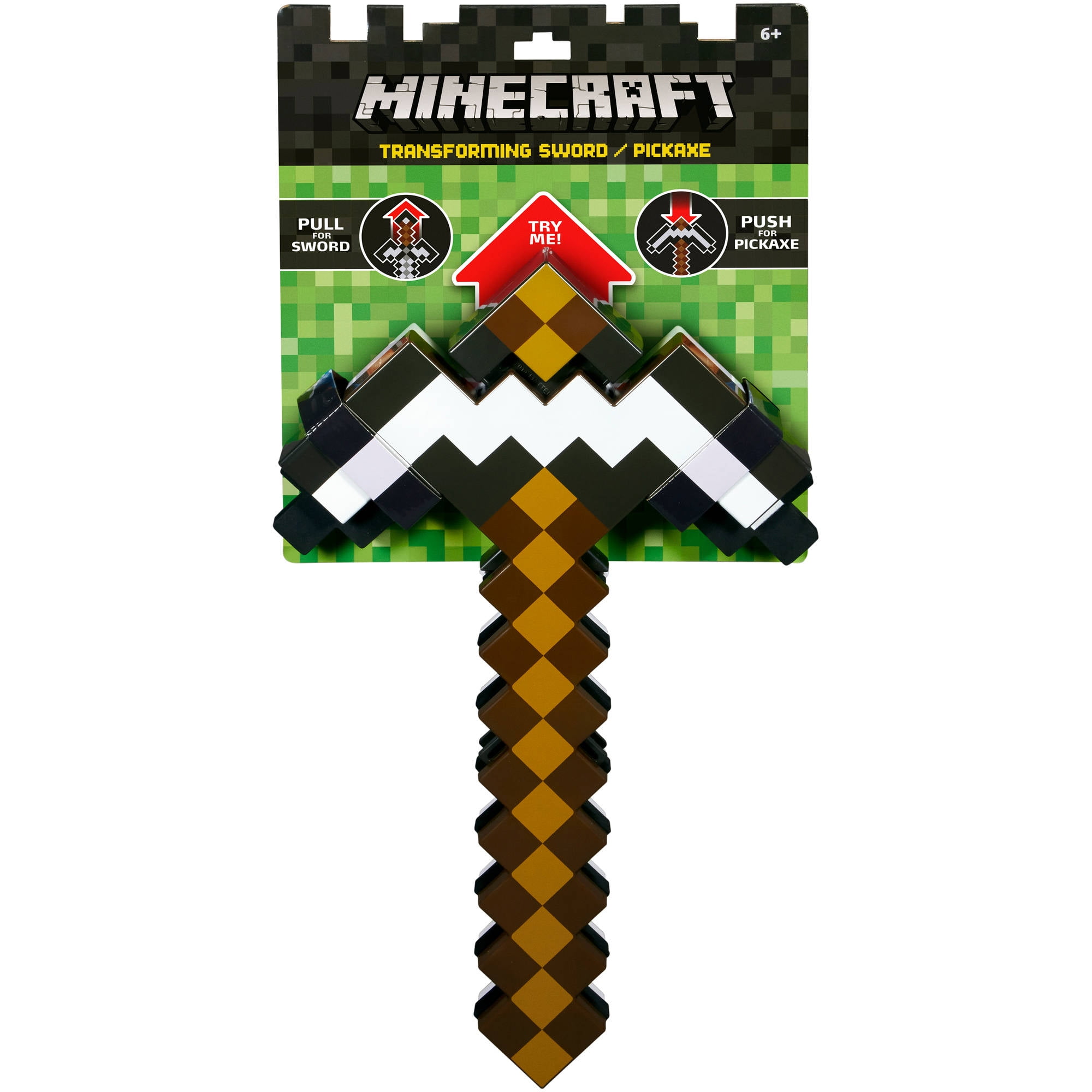 minecraft toy sword and pickaxe