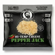 The Bearded Butchers High-Temp Pepper Jack Cheese, 1 lb Bag, 1/4-inch Cubes, Shelf-Stable, 400°F High Temp, for Sausage, Brats, Snack Sticks, Burgers