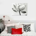 thumbnail image 5 of Nawypu  Lotus Wall Art for Living Room, Flower Canvas Wall Decor for Girl Bedroom, Black and White Floral Painting, Aesthetic Simple Style Print Decoration,, 5 of 5