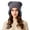 Grey, variant on Winter Hat For Women Adorable Pattern Knit Double Layer Warm Thickened Cute Bear Ear Warming Hat