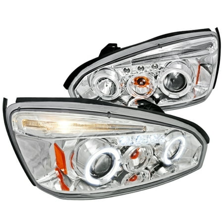 - Spec-D Tuning 2004-2007 Chevy Malibu Projector Headlights W/Led 2005 04 05 06 07 (Left + Right)