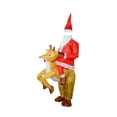 thumbnail image 4 of Disfraz inflable de Papá Noel para cosplay navideño, lindo para disfraces Papá Noel monta un alce, 4 of 8