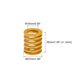 thumbnail image 2 of Troquel Resorte, 27mm OD 35mm Largo 4uds Espiral Estampado Ligera Carga Compresión Troquel Resortes para 3D Impresora Eléctrica Pieza, Amarillo Unique Bargains resortes de compresión, 2 of 5