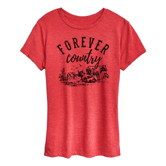 Instant Message - Forever Country Short Sleeve Graphic T-Shirt