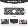 thumbnail image 2 of Fuzoiu Colorful Paws Of Dog Print Kitchen Faucet Suction Pad, Sink Splash Guard Faucet Mat, Faucet Handle Drip Catcher Tray Drying Mat For Bathroom Kitchen Bathroom Countertop, 2 of 7