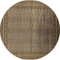 thumbnail image 1 of Ahgly Company Indoor Round Oriental Brown Industrial Area Rugs, 6' Round, 1 of 4