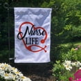 thumbnail image 2 of Nurse Life Garden Flag, Double-Sided Outdoor Flag for Homes, Yards, and Gardens, 12 x 18 Inch, 2 of 3