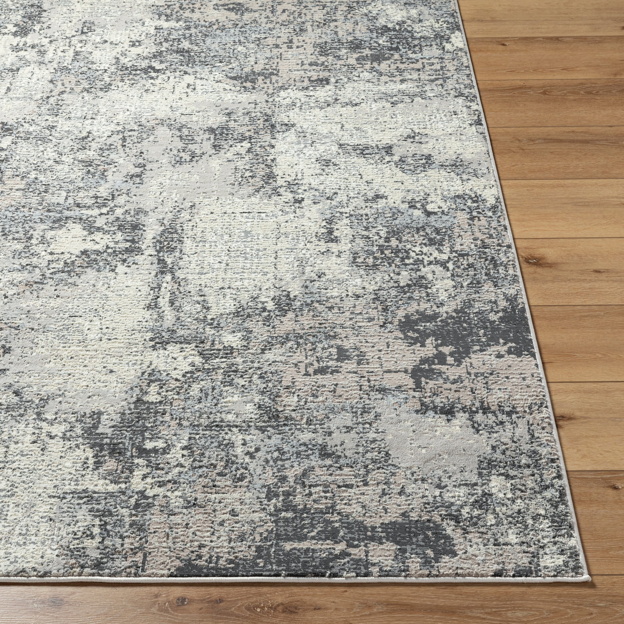 Artistic Wavers Marbella Area Rug, 6'7" x 9', Charcoal/Light Gray