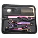 thumbnail image 1 of Juego de tijeras para cortar el cabello de 5,5 pulgadas, tijeras para adelgazar/texturizar el cabello para peluquería o uso doméstico, 1 of 5