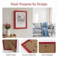 thumbnail image 2 of REGALWOVEN Classic Wood Picture Frame,for Wall Mounting or Tabletop Display, Horizontal and Vertical Home Decor Red 4" x 6", 2 of 5