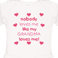 thumbnail image 4 of Inktastic Nobody Loves Me Like My Grandma Loves Me Girls Long Sleeve Baby Bodysuit, 4 of 5