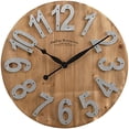 thumbnail image 2 of FirsTime & Co. 00243 FirsTime Slat Wood Wall Clock, 22.5 in. in, Tan, 2 of 5