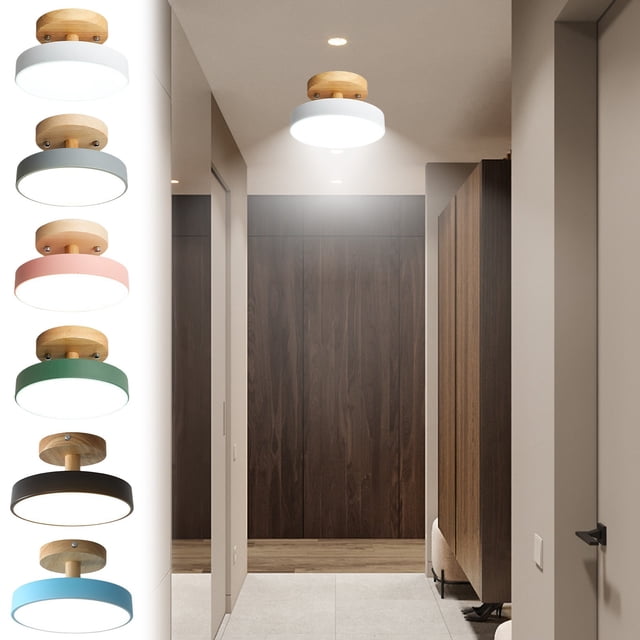 Fiudx Ofertas Del Día Luces De Pasillo, Luces De Pasillo, Luces De Entrada Personalizadas, Balcones Nórdicos De Madera, Guardarropas, Accesorios De Iluminación