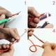 thumbnail image 3 of Juego de aplanadores de paracord FID, agujas de tejer para cordones, cuerdas, pulseras de paracord y herramientas para manualidades. 6 piezas, 3 of 9